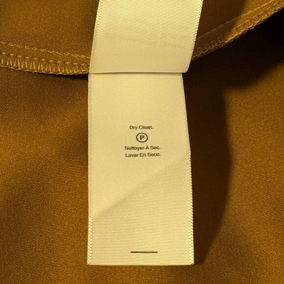 ⭐Halston Faux Suede Pull-On Pants M Camel – Gold Buckle Detail NWT - Picture 5 of 8